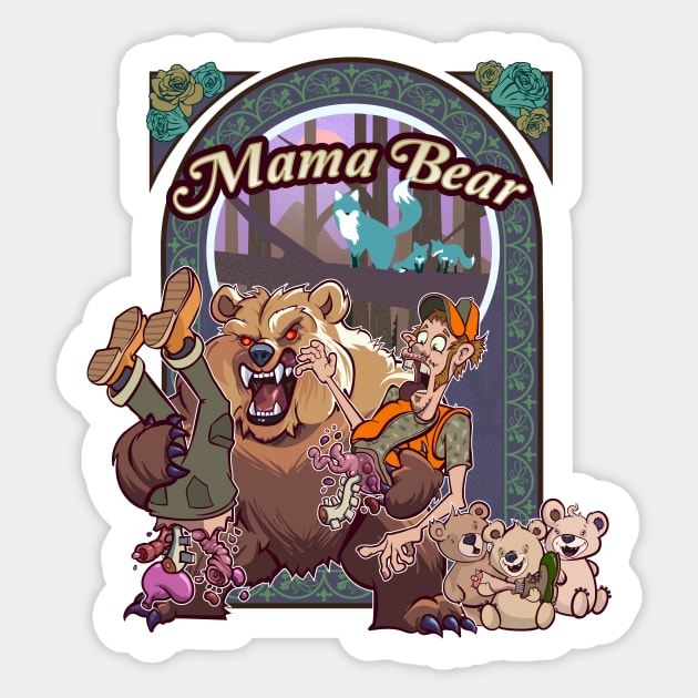 Mama Bear (Savage Mode) Sticker by Slothjaer